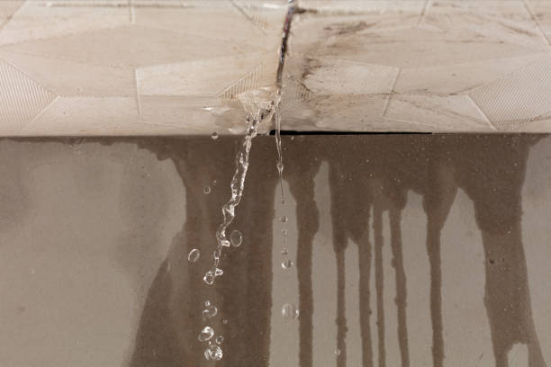Professional Burst Pipe Cleanup technician working in Lewiston, ME